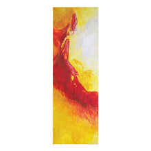 YOGA MAT - Yellow & Red Abstract