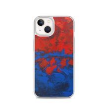 Blue Red IPHONE CASE Cover Artsy Abstract Design