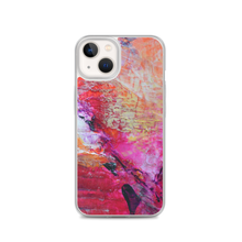 Artsy Heart IPHONE CASE for iPhones printed with Pink Orange Abstract Art