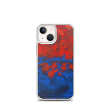 Blue Red IPHONE CASE Cover Artsy Abstract Design