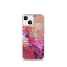 Artsy Heart IPHONE CASE for iPhones printed with Pink Orange Abstract Art