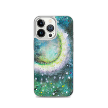 Beautiful Moon IPHONE CASE Green Art Painting