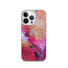Artsy Heart IPHONE CASE for iPhones printed with Pink Orange Abstract Art