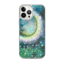 Beautiful Moon IPHONE CASE Green Art Painting