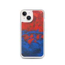 Blue Red IPHONE CASE Cover Artsy Abstract Design