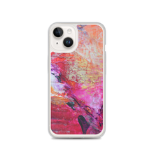 Artsy Heart IPHONE CASE for iPhones printed with Pink Orange Abstract Art