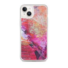 Artsy Heart IPHONE CASE for iPhones printed with Pink Orange Abstract Art