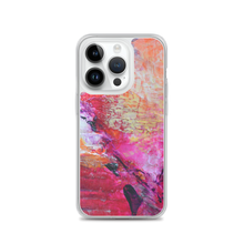 Artsy Heart IPHONE CASE for iPhones printed with Pink Orange Abstract Art