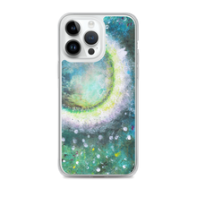 Beautiful Moon IPHONE CASE Green Art Painting
