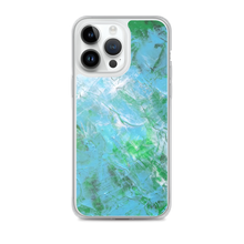 Abstract IPHONE CASE printed with Light Blue & Green Unique Art