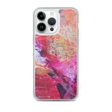 Artsy Heart IPHONE CASE for iPhones printed with Pink Orange Abstract Art