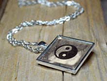 YING YANG Symbol - handmade Resin Pendant, Feng Shui, Inspirational Jewelry, Balance