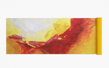 YOGA MAT - Yellow & Red Abstract