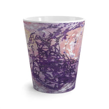 12 oz Coffee LATTE MUG in Purple Pastels printed from Original Art