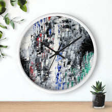 Black and White Abstract WALL CLOCK Cool B&W Home Decor