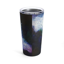 Blue Travel Mug TUMBLER 20 oz Unique Abstract Art Design