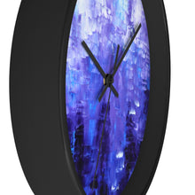 Blue Artsy WALL CLOCK Abstract Art Unique Accent