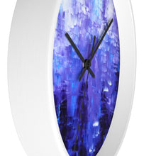 Blue Artsy WALL CLOCK Abstract Art Unique Accent