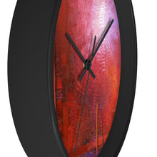 Red WALL CLOCK Unique Accent Decor