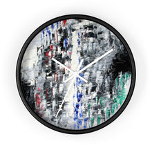 Black and White Abstract WALL CLOCK Cool B&W Home Decor