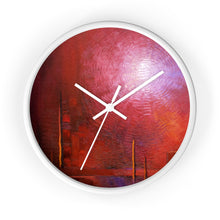 Red WALL CLOCK Unique Accent Decor