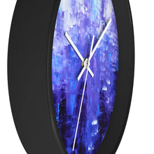 Blue Artsy WALL CLOCK Abstract Art Unique Accent