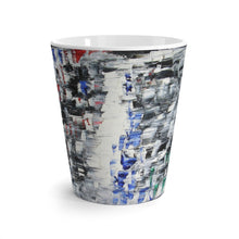 Black and White Coffee LATTE MUG Cool B&W Abstract Design