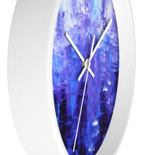 Blue Artsy WALL CLOCK Abstract Art Unique Accent