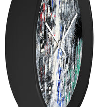 Black and White Abstract WALL CLOCK Cool B&W Home Decor