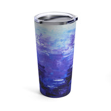 Cool TUMBLER 20 oz blue abstract art gift travel mug