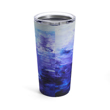 Cool TUMBLER 20 oz blue abstract art gift travel mug