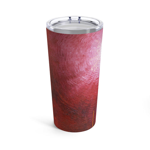 Red Artsy 20oz TUMBLER Travel Venti Size Stainless Steel with Lid