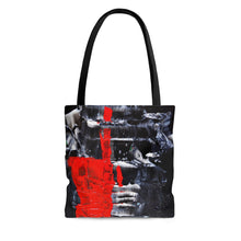Red and Black and White TOTE BAG Cool Abstract Streetwear Style