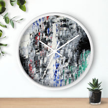 Black and White Abstract WALL CLOCK Cool B&W Home Decor