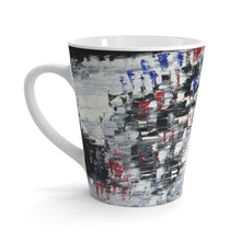Black and White Coffee LATTE MUG Cool B&W Abstract Design