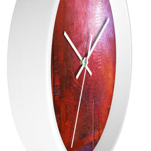 Red WALL CLOCK Unique Accent Decor
