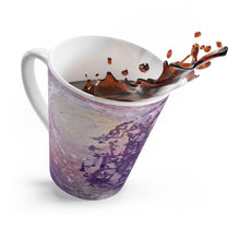 12 oz Coffee LATTE MUG in Purple Pastels printed from Original Art