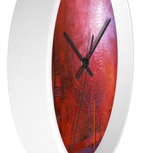 Red WALL CLOCK Unique Accent Decor
