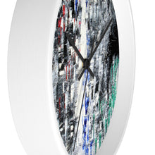 Black and White Abstract WALL CLOCK Cool B&W Home Decor