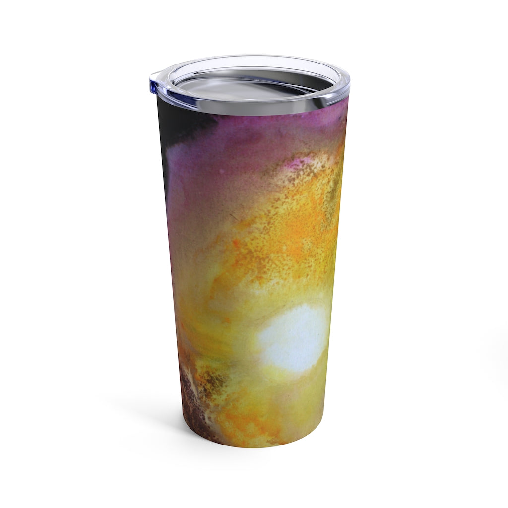 Artsy Purple Yellow Sun You Shine TUMBLER 20oz Colorful