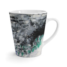Black and White Coffee LATTE MUG Cool B&W Abstract Design
