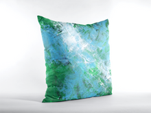 Light Blue-Green Modern Abstract THROW PILLOW