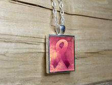 BREAST CANCER Awareness - Pendant, handmade #6007