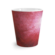 Artsy Tea or Coffee LATTE MUG 12 oz Red Abstract Unique Design