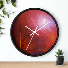 Red WALL CLOCK Unique Accent Decor