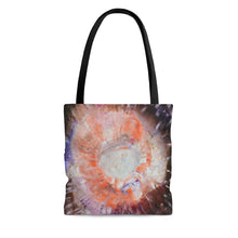 Unique Abstract Art TOTE BAG in Brown Orange Multi Colors