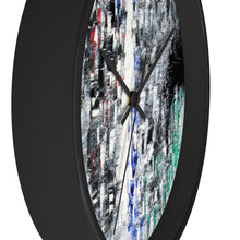 Black and White Abstract WALL CLOCK Cool B&W Home Decor