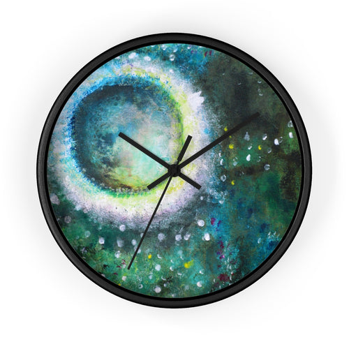 Moon WALL CLOCK Artsy Style from Original Art Painting