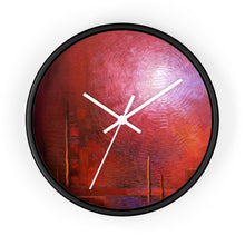 Red WALL CLOCK Unique Accent Decor
