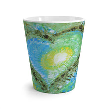 Abstract Heart LATTE MUG Multicolors Artsy Modern Art Style 12oz